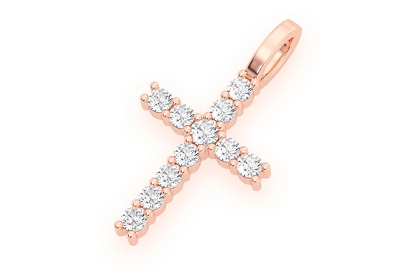 0.50CTW Cross Diamond Pendant  customdiamjewel   