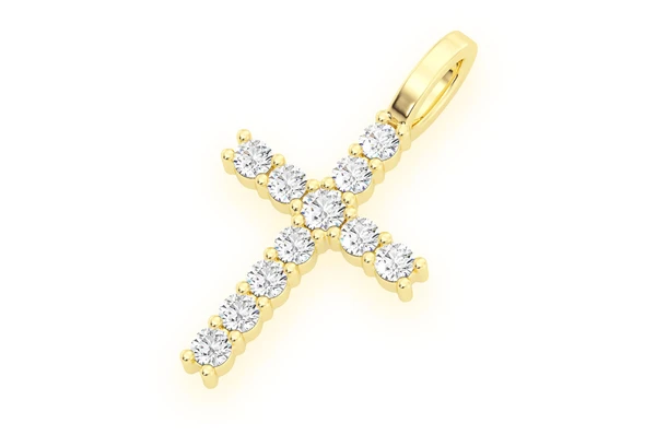 0.50CTW Cross Diamond Pendant  customdiamjewel   