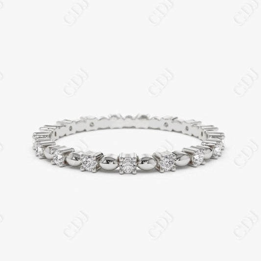 0.20CTW Lab Grown Diamond Eternity Wedding Band  customdiamjewel Sterling Silver White Gold VVS-EF