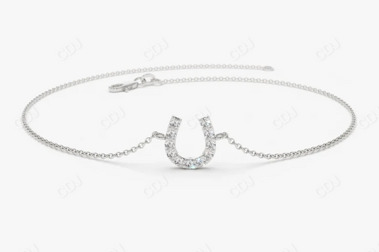 0.08ctw Lab Grown Diamond Horseshoe Bracelet  customdiamjewel   