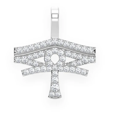 0.25CTW Ankh Diamond Pendant  customdiamjewel   