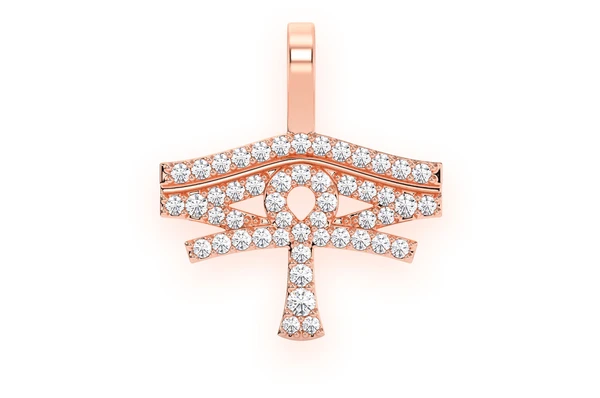 0.25CTW Ankh Diamond Pendant  customdiamjewel   