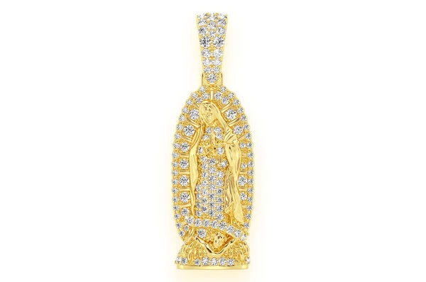 0.70CTW Virgin De Guadalupe Pendant  customdiamjewel   