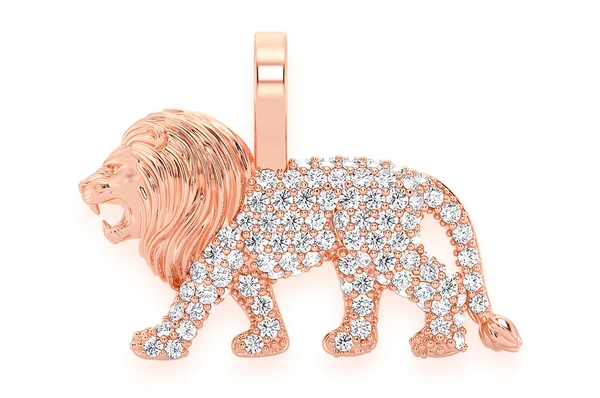 0.30CTW Lion Diamond Pendant  customdiamjewel   