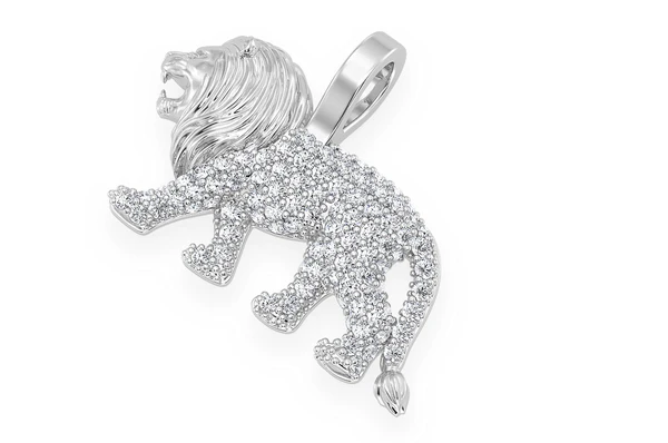 0.30CTW Lion Diamond Pendant  customdiamjewel   