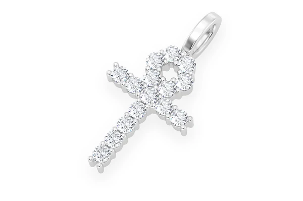 0.28CTW One Row X Diamond Pendant  customdiamjewel   