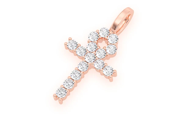 0.28CTW One Row X Diamond Pendant  customdiamjewel   