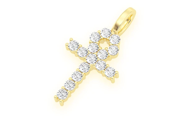 0.28CTW One Row X Diamond Pendant  customdiamjewel   