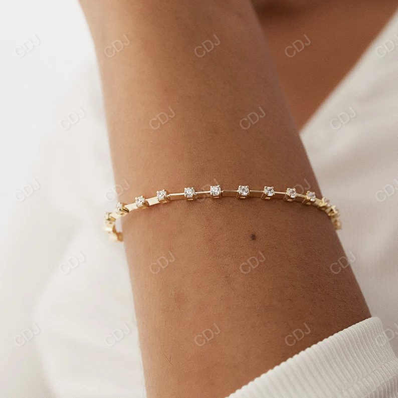 Lab Grown Diamond Infinity Bracelet  customdiamjewel   