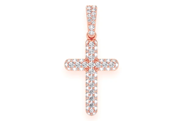 0.50CTW Cross Diamond Pendant  customdiamjewel   