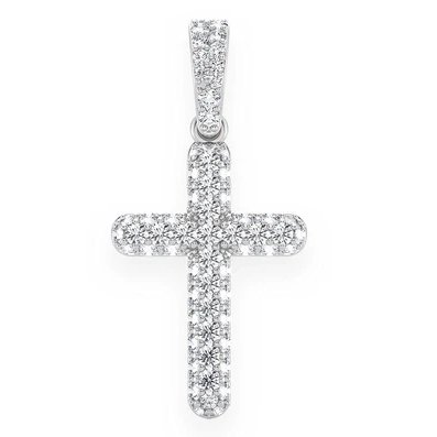 0.50CTW Cross Diamond Pendant  customdiamjewel   