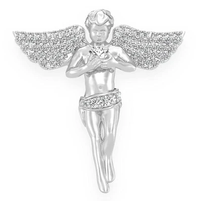 0.33CTW Angel Diamond Pendant  customdiamjewel   