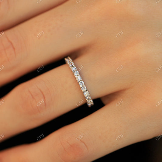 0.45CTW Round Cut CVD Diamond Wedding Band  customdiamjewel   