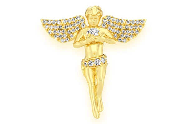 0.33CTW Angel Diamond Pendant  customdiamjewel   