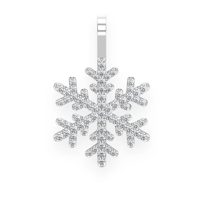 0.40CTW Snowflake Diamond Pendant  customdiamjewel   