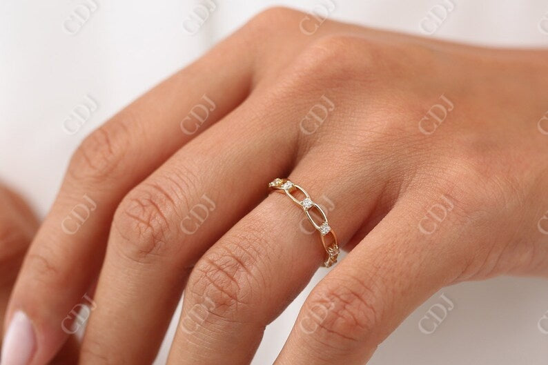 0.38CTW Natural Diamond Connected Full Eternity Wedding Band  customdiamjewel   