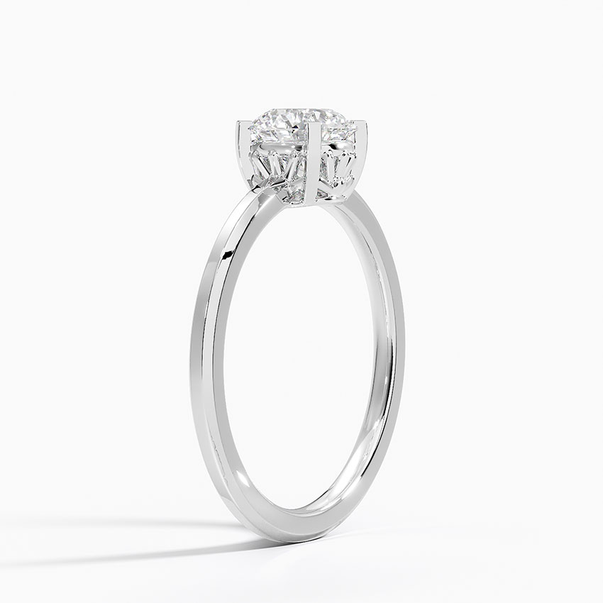 1CT Lab Grown Diamond Vintage Engagement Ring  customdiamjewel Sterling Silver White Gold VVS-EF