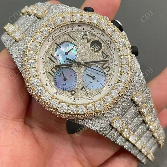 Custom Top Brand Luxury Hip Hop Diamond Watch  customdiamjewel   