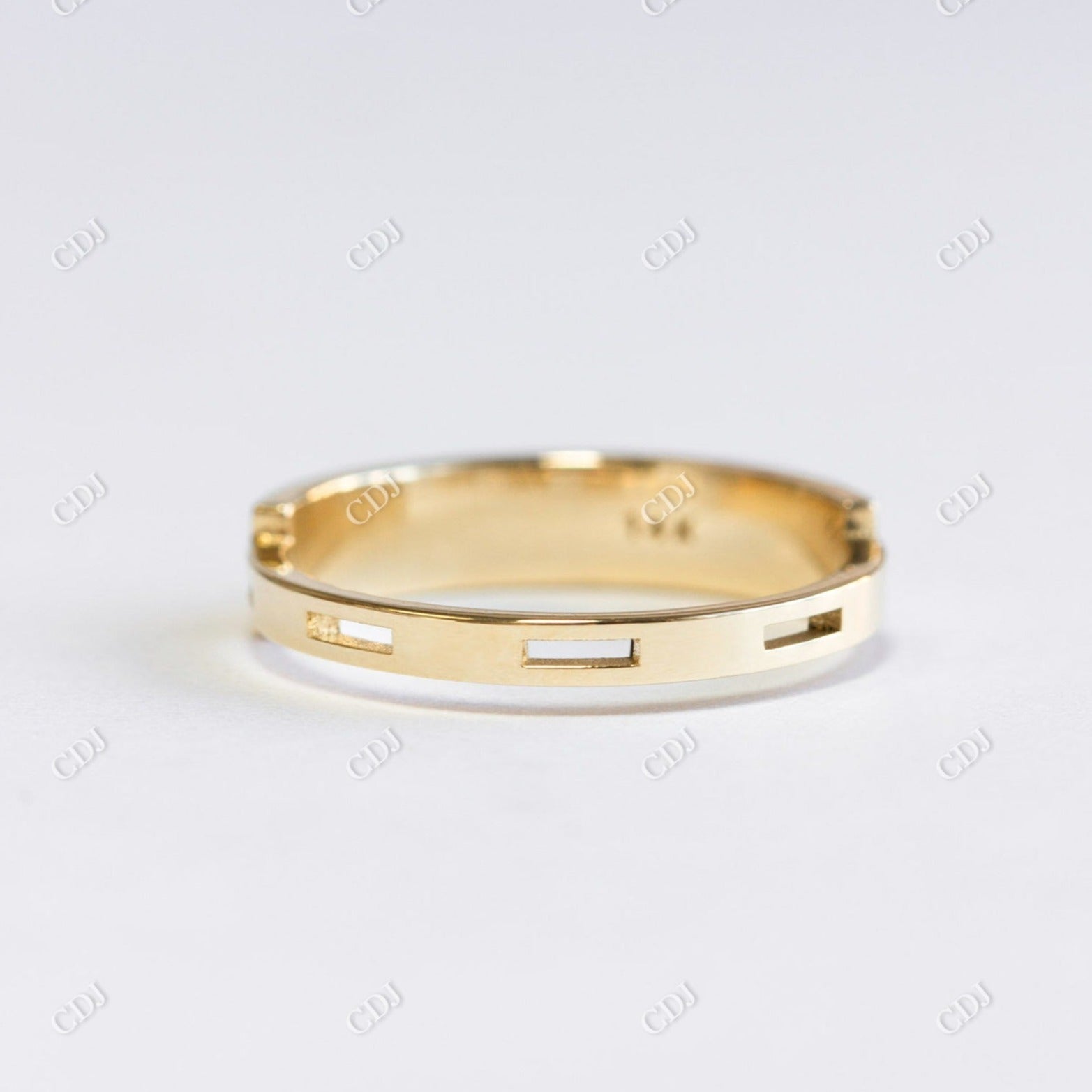 Modern Antique Designer Simple Engagement Ring  customdiamjewel 10KT Yellow Gold VVS-EF