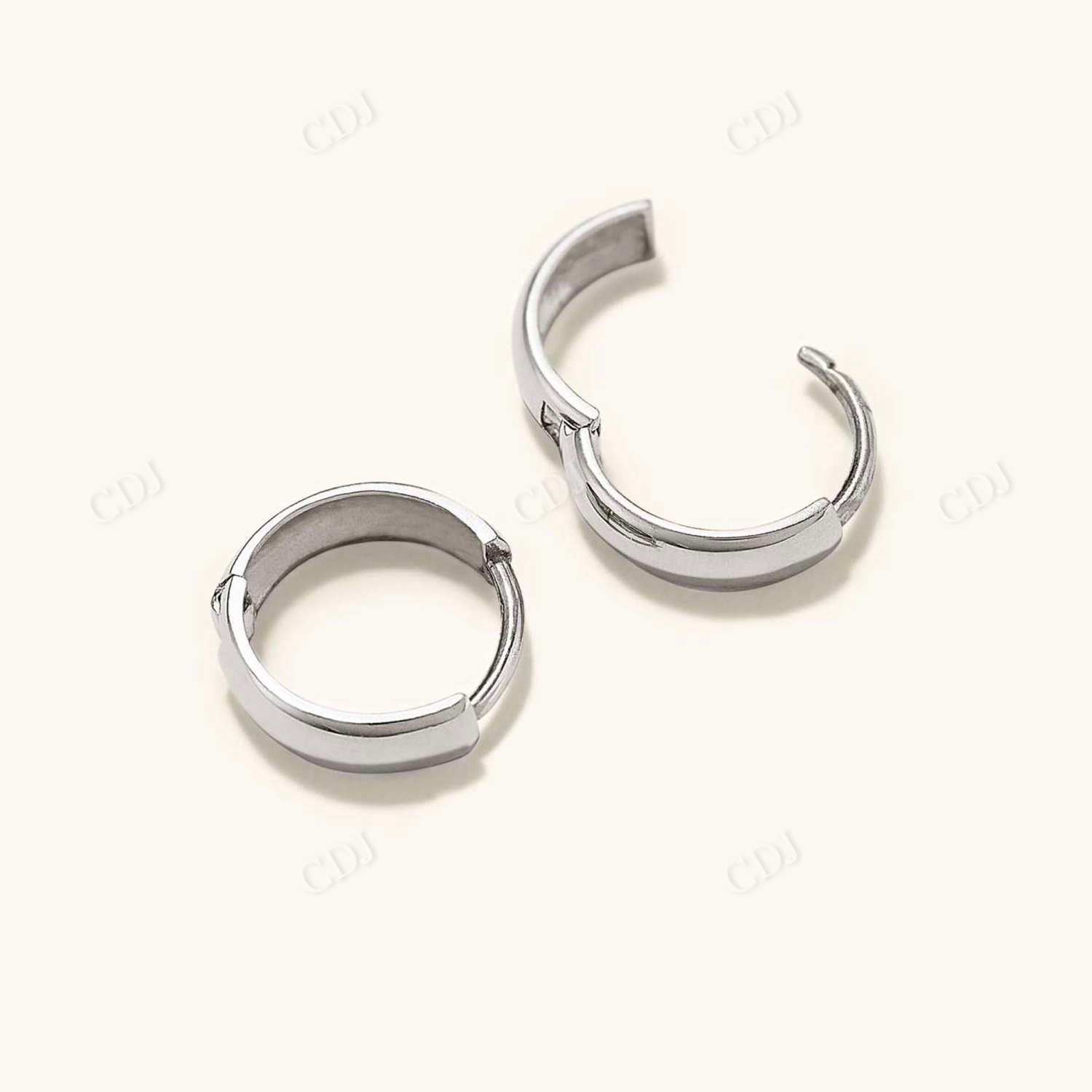 14K Yellow Gold Bold Huggee Hoops Simple Earrings  customdiamjewel   