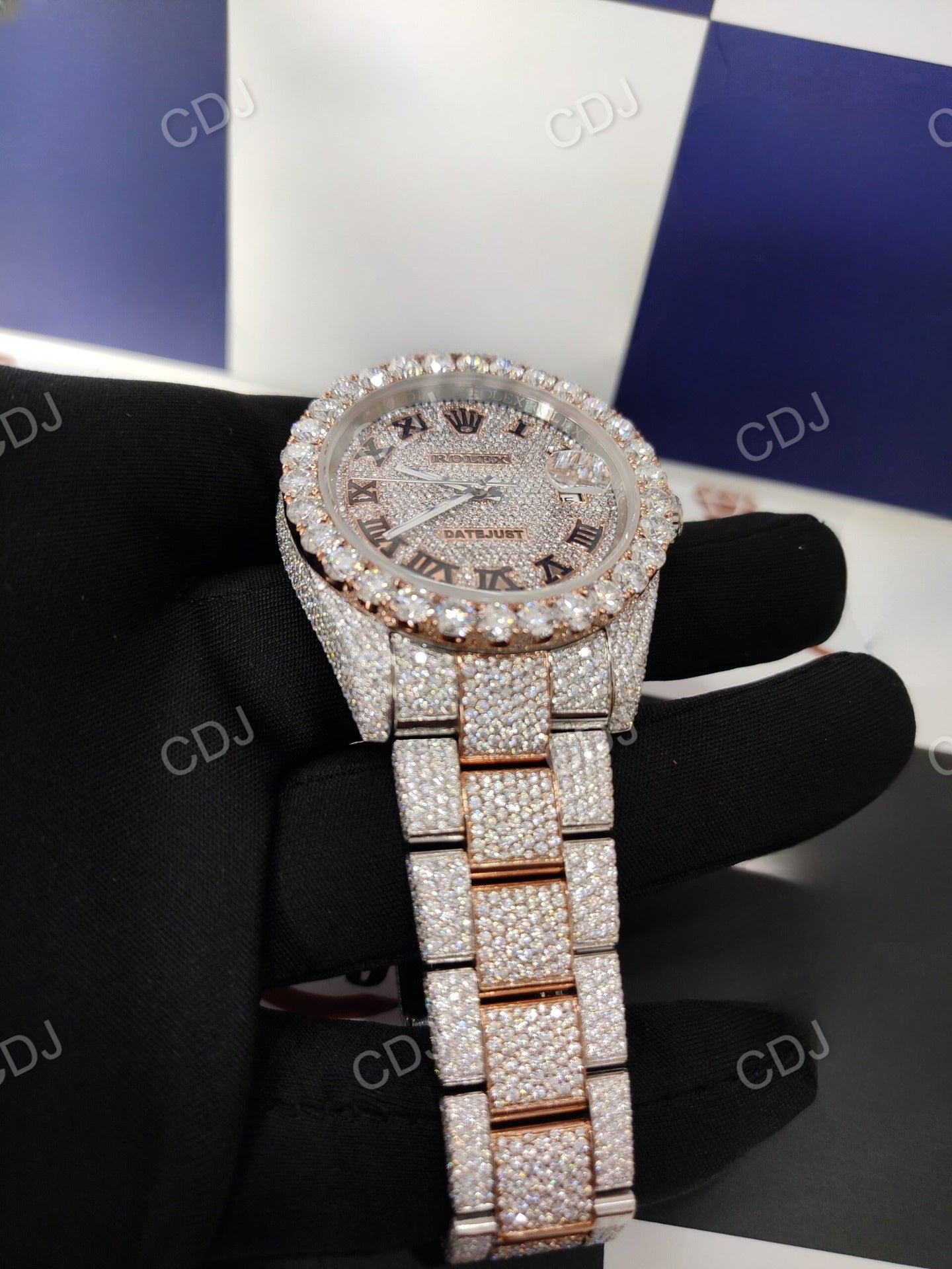 Studded Rolex Iced Out Diamond Full Buss own Watch(28 to 30 CTW Approx.)  customdiamjewel   