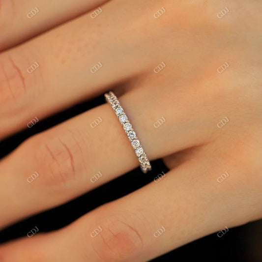 0.45CTW White Gold Lab Grown Diamond Wedding Band  customdiamjewel   