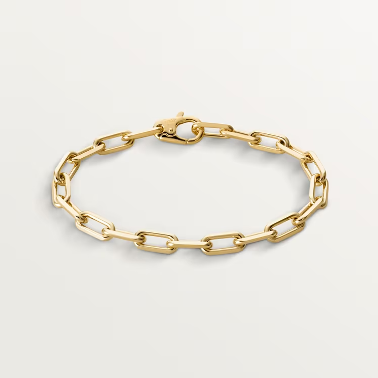 Large Link box chain bracelet  customdiamjewel 10 KT Solid Gold Yellow Gold 