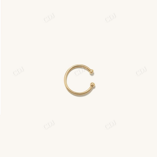 Minimalist Ear Catt  customdiamjewel Sterling Silver Yellow Gold 