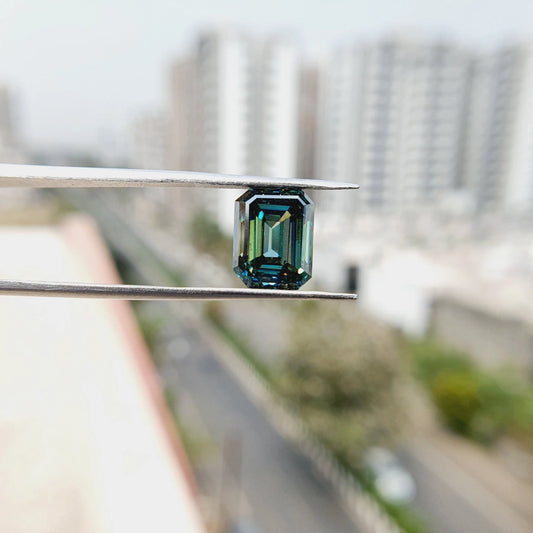 4.30CT Emerald Cut Loose Moissanite  customdiamjewel   