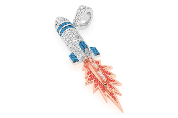 1.20CTW Missile Diamond Pendant  customdiamjewel   