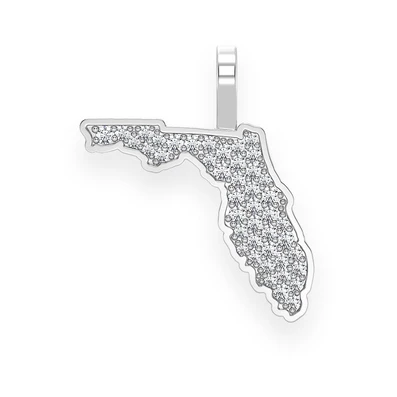 0.20CTW Florida State Diamond Pendant  customdiamjewel   