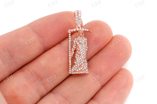 1.00CTW Grim Reaper Diamond Pendant  customdiamjewel   