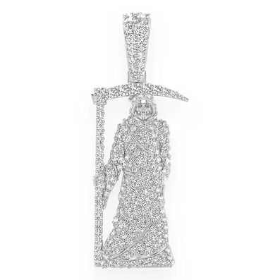 1.00CTW Grim Reaper Diamond Pendant  customdiamjewel   