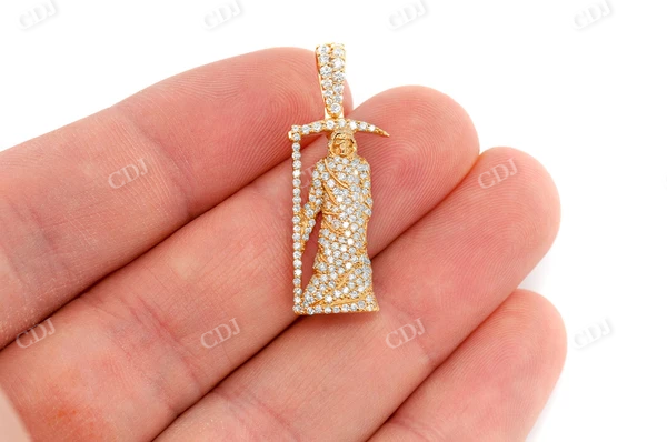 1.00CTW Grim Reaper Diamond Pendant  customdiamjewel   