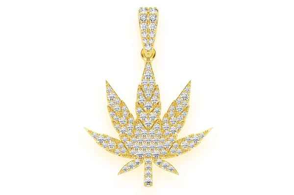 1.60CTW Leaf Diamond Pendant  customdiamjewel   