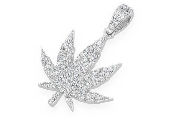 1.60CTW Leaf Diamond Pendant  customdiamjewel   