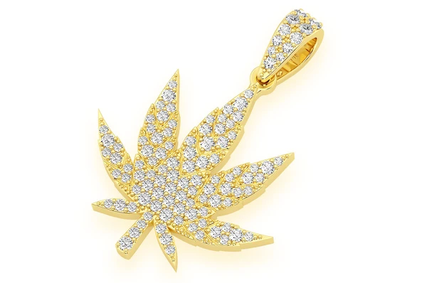 1.60CTW Leaf Diamond Pendant  customdiamjewel   