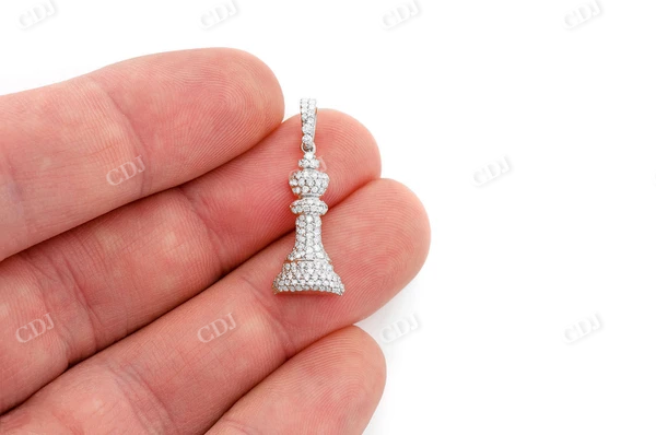 0.66CTW Chess King Diamond Pendant  customdiamjewel   