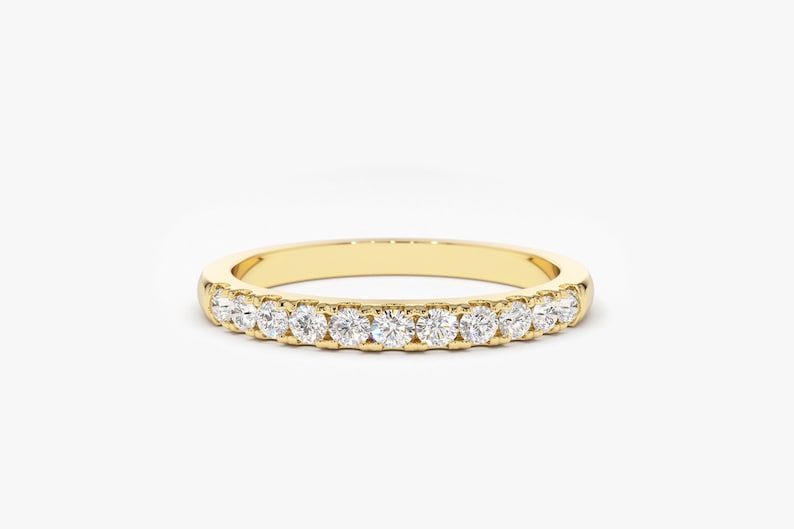 0.33CTW Natural Diamond Solid Gold Antique Stackable Band  customdiamjewel 10 KT Solid Gold Yellow Gold VVS-EF