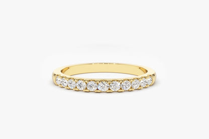 0.33CTW Natural Diamond Solid Gold Antique Stackable Band  customdiamjewel 10 KT Solid Gold Yellow Gold VVS-EF