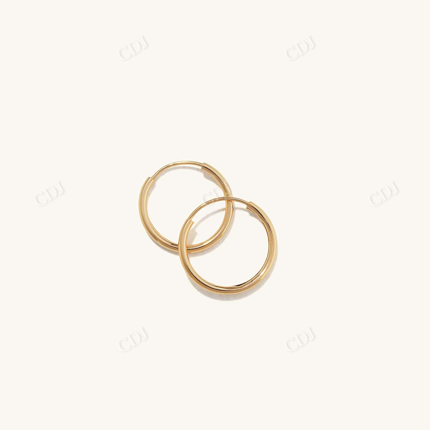 White Gold Small Hoop Earrings For Women  customdiamjewel 10 KT Solid Gold Yellow Gold 