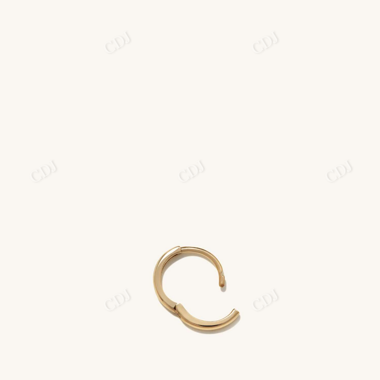 10K Yellow Gold Plain Hoop Earrings  customdiamjewel   