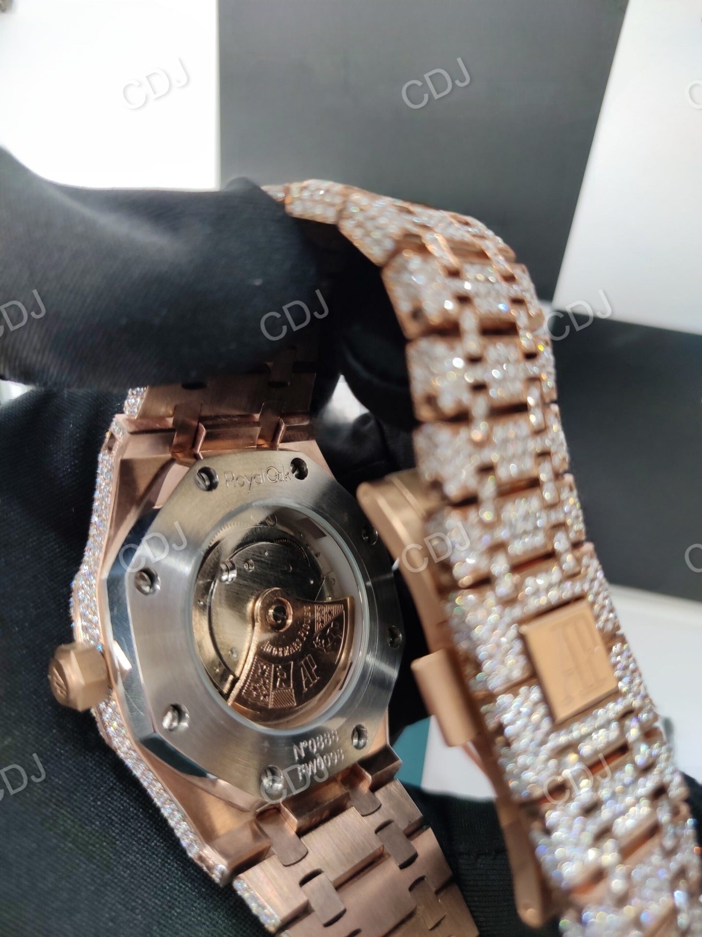 Custom Iced Out Hip Hop AP Diamond Watch  customdiamjewel   