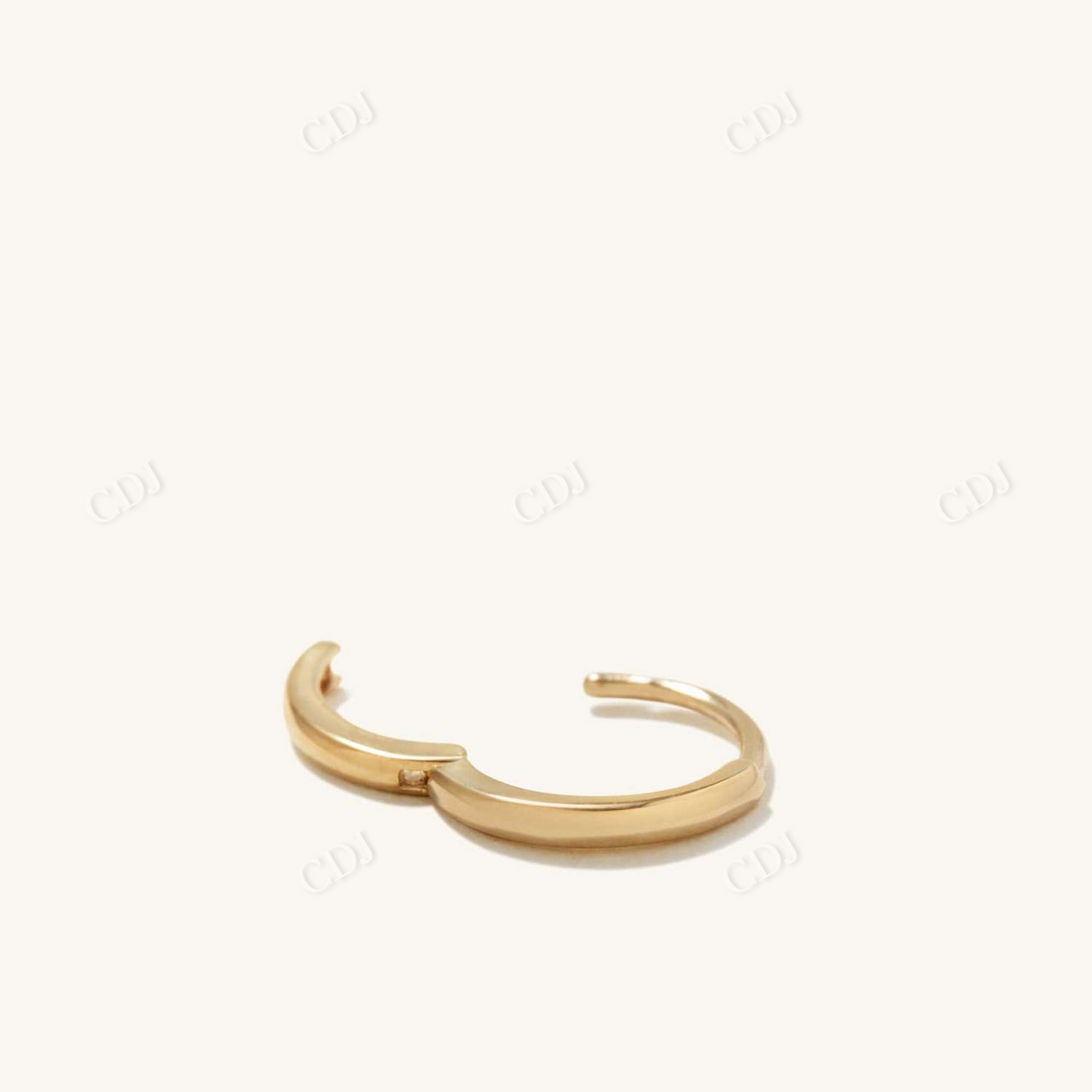 10K Yellow Gold Plain Hoop Earrings  customdiamjewel   