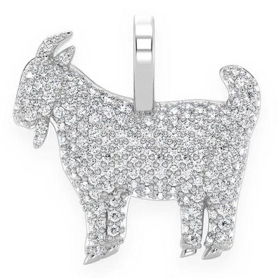 0.66CTW Goat Diamond Pendant  customdiamjewel   