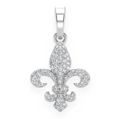 0.25CTW Diamond Fleur Pendant  customdiamjewel   