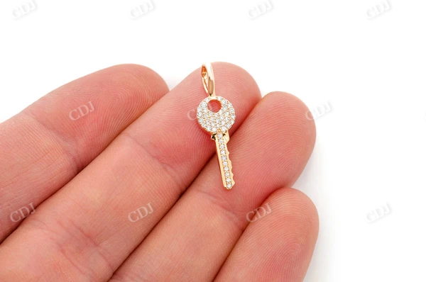 0.15CTW Key Diamond Pendant  customdiamjewel   