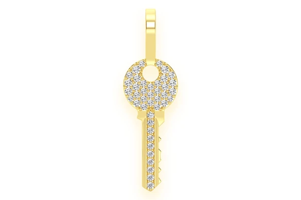 0.15CTW Key Diamond Pendant  customdiamjewel   