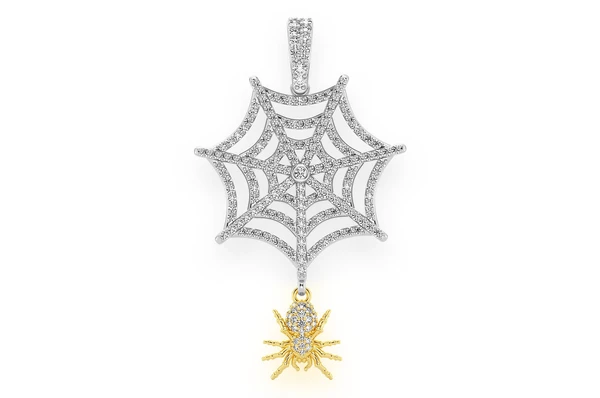 1.00CTW Spider Diamond Pendant  customdiamjewel   