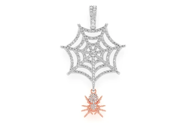 1.00CTW Spider Diamond Pendant  customdiamjewel   